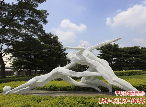 體育公園鏤空運(yùn)動(dòng)人物系列雕塑