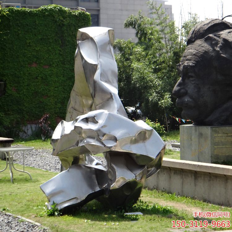 不銹鋼仿太湖石景觀擺件