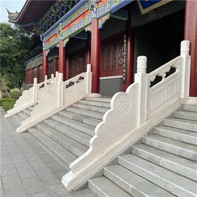 寺廟臺(tái)階漢白玉欄板欄桿