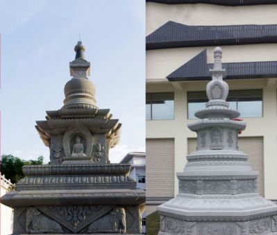 仿古青石寺廟景觀舍利塔石雕