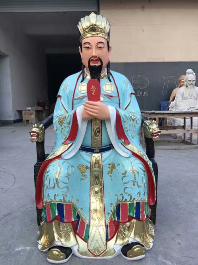 戶外景區(qū)玻璃鋼樹(shù)脂神佛供奉三官雕塑