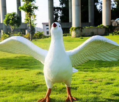 仿真動(dòng)物園林景觀模型鴿子雕塑