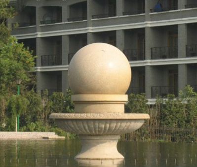 公園景觀小型風(fēng)水球噴泉石雕