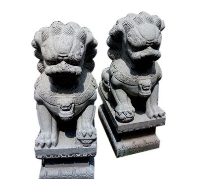 公園景區(qū)大型仿真動(dòng)物青石石雕獅子雕塑