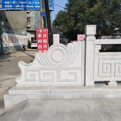 大理石石雕戶(hù)外園林景觀(guān)欄桿欄板雕塑