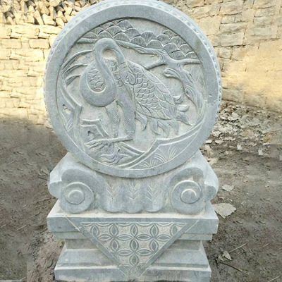 仿古做舊庭院門(mén)口一對(duì)門(mén)墩抱鼓石