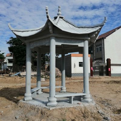 仿古建筑石雕涼亭是怎么制作出來的？